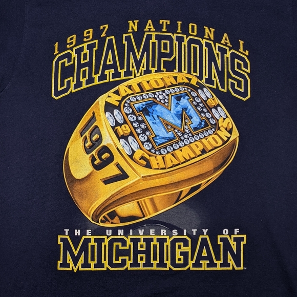 1997 University of Michigan Champions T-shirt - Picture 2 of 3